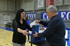 WBBall Final Four tribute  Wheaton College honored the 25th anniversary of the 1994-95 women’s basketball team that went to the NCAA final four during halftime ceremony of Wheaton’s game against Mount Holyoke College Saturday, January 18, 2020. - Photo By: KEITH NORDSTROM : Wheaton, basketball, NCAA, Final Four, 25th anniversary